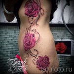 татуировка на роза на бедро - примери за готови татуировки на снимки 01022016 022