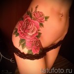 татуировка на роза на бедрото - примери за готови татуировки на снимки 01022016 025