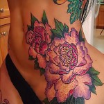 татуировка с цветя на бедрото - примери за готови татуировки на снимки 01022016 - 009