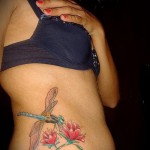 татуировка с цветя на бедрото - примери за готови татуировки на снимки 01022016 - 011