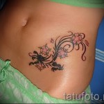 татуировка с цветя на бедрото - примери за готови татуировки на снимки 01022016 - 019