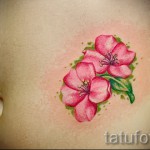 татуировка с цветя на бедрото - примери за готови татуировки на снимки 01022016 - 023
