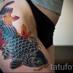 Японски момичета татуировка на бедрото - примери за готови татуировки на снимки 01022016 2