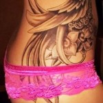 татуировка на бедрата феникс - примери за готови татуировки на снимки 01022016 2