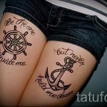 котва татуировка на бедрото 22