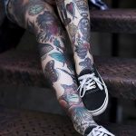 fotó Tetoválás az alsó lábszáron 2018.06.15 -től №133 - Shin Tattoo -