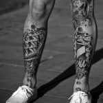 fotó Tetoválás az alsó lábszáron 2018.06.15 -től №212 - Shin Tattoo -