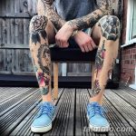 fotó Tetoválás az alsó lábszáron 2018.06.15 -től №216 - Shin Tattoo -