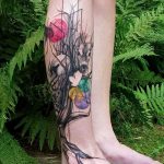 fotó Tetoválás az alsó lábszáron 2018.06.15 -től №217 - Shin Tattoo -