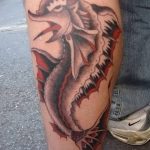 fotó Tetoválás a lábszáron 2018.06.15 -től №222 - Shin Tattoo -