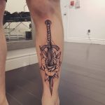 fotó Tetoválás a lábszáron 2018.06.15 -től №229 - Shin Tattoo -