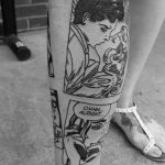 photo Tetoválás az alsó lábszáron 2018.06.15 -től №004 - Shin Tattoo -