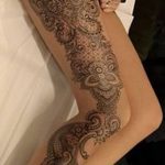 fotó Tetoválás az alsó lábszáron 2018.06.15 -től №012 - Shin Tattoo -
