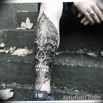 fotó Tetoválás az alsó lábszáron 2018.06.15 -től №019 - Shin Tattoo -