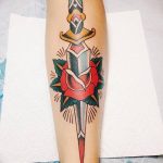 fotó Tetoválás az alsó lábszáron 2018.06.15 -től №026 - Shin Tattoo -