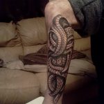 fotó Tetoválás az alsó lábszáron 2018.06.15 -től №027 - Shin Tattoo -