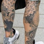 fotó Tetoválás a lábszáron 2018.06.15 -től №028 - Shin Tattoo -