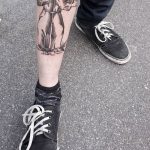 fotó Tetoválás a lábszáron 2018.06.15 -től №030 - Shin Tattoo -