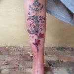fotó Tetoválás az alsó lábszáron 2018.06.15 -től №044 - Shin Tattoo -
