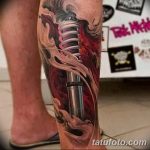 fotó Tetoválás az alsó lábszáron 2018.06.15 -től №059 - Shin Tattoo -
