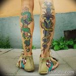 fotó Tetoválás a lábszáron 2018.06.15 -től №067 - Shin Tattoo -