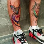 fotó Tetoválás az alsó lábszáron 2018.06.15 -től №079 - Shin Tattoo -