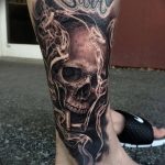 fotó Tetoválás az alsó lábszáron 2018.06.15 -től №087 - Shin Tattoo -