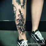 fotó Tetoválás az alsó lábszáron 2018.06.15 -től №091 - Shin Tattoo -