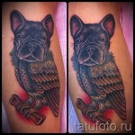 tatouage sur la chouette de veau - photo par exemple du nombre 20122015 1