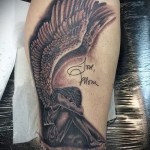 tatouage sur le lettrage de veau - photo par exemple du nombre 20122015 1