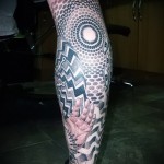 Tattoo auf der Wadenmuster - Foto Beispiel für die Nummer 20122015 1