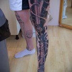 tetoválás a borjú lábán biomechanika - fotó példa 20122015 № 14