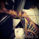 tetoválás a borjú lábán biomechanika - fotó példa 20122015 № 17