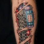 tetoválás a borjú lábán biomechanika - fényképes példa 20122015 -ből 21