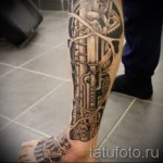 tetoválás a borjú lábán biomechanika - fotó példa 20122015 -ből 22