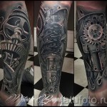 tetoválás a borjú lábán biomechanika - fotó példa 20122015 № 23