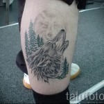 tetoválás a borjú lábán farkas - fotó példa 20122015 № 9
