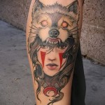 farkas borjú tetoválás - fotó példa 20122015 # 10