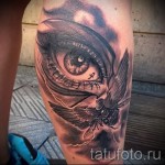 női láb tetoválás a borjún - fotó példa 20122015 -ből # 5