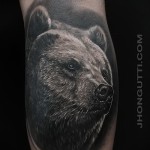 tetoválás a medve lábának borján - fotó példa 20122015 № 7