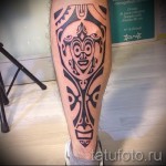 tetoválás borjú lábakon férfiaknak - fotó példa 20122015 -ből # 2