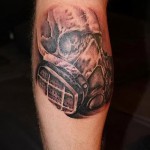 tetoválás a borjú lábán férfiaknak - fényképes példa 20122015 -ös számból