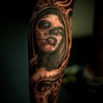 tetoválás a borjú lábán férfiaknak - fotó példa 20122015 -ből 12