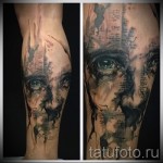 tetoválás borjú lábakon férfiaknak - fotó példa 20122015 -ből 21