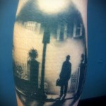 tetoválás borjú lábán férfiaknak - fotó példa 20122015 -ből 27