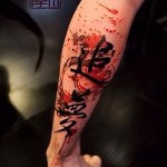 tetoválás a lábszár feliratain - fotó példa 20122015 -ből 5. sz