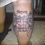 tetoválás a lábszár feliratain - fotó példa 20122015 -ből 10. sz