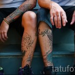 tetoválás a lábszár feliratain - fotó példa 20122015 16. szám