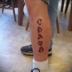 tetoválás a lábszár feliratain - fotó példa 20122015 21. szám