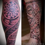 tetoválás a borjú lábán minták - fotó példa 20122015 # 2